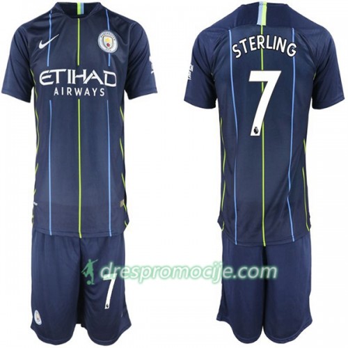 Manchester City Dres Sterling 7 Dječji Gostujući 2018/19 Kratkih Rukava Manchester City Dres Sterling 7 Dječji Gostujući 2018/19 Kratkih Rukava